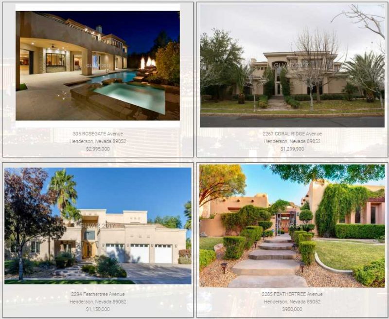 Top Ten Luxury Homes Green Valley Ranch The Dulcie Crawford Group